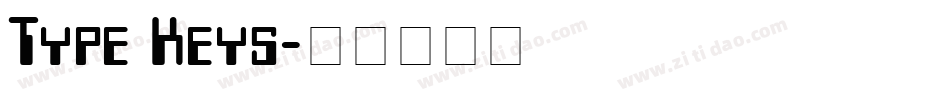Type Keys字体转换